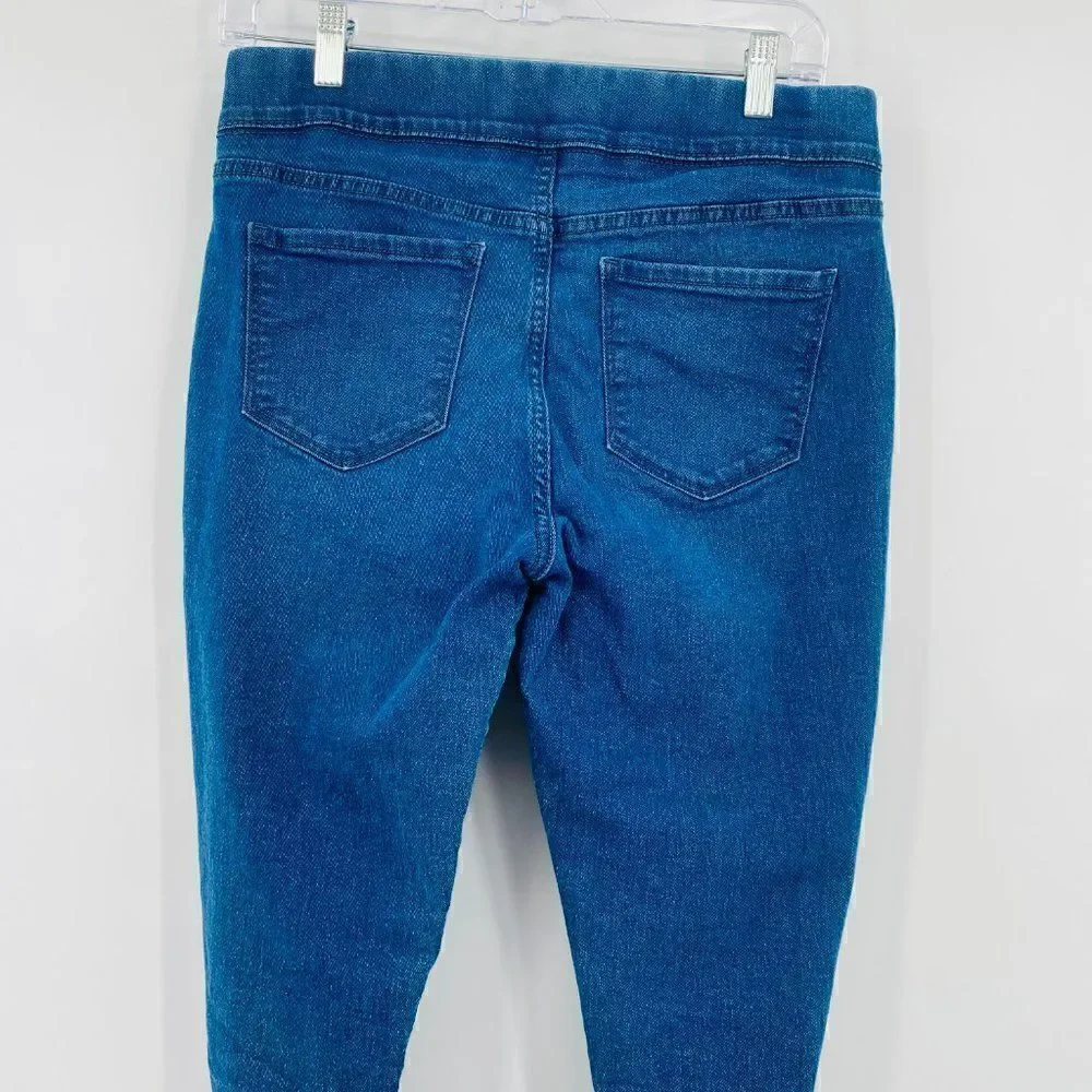 Old Navy Size 10 Medium Wash High Rise Super Skinny Pull On Jeans Stretch
